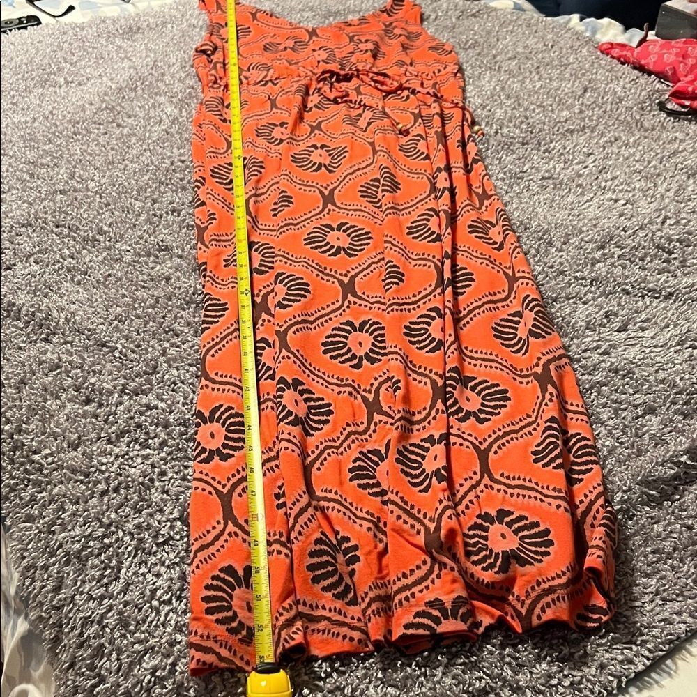 Fresh Produce Orange and Black Maxi Dress - Picture 5 of 8